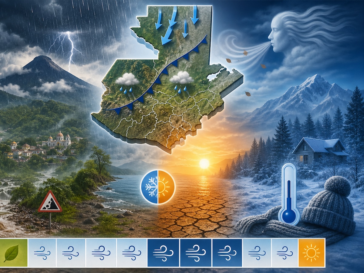 A estação fria começará no Guatemala durante a segunda quinzena de outubro e pode se estender até abril