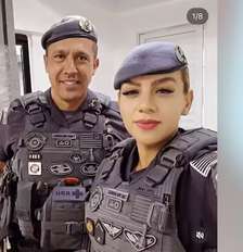 Gisele Alves Santana, de 32 anos, foi morta em 18 de fevereiro com um tiro na cabeça disparado pelo marido, o tenente-coronel Geraldo Leite Rosa Neto, de 53 Foto: Reprodução / Estadão
