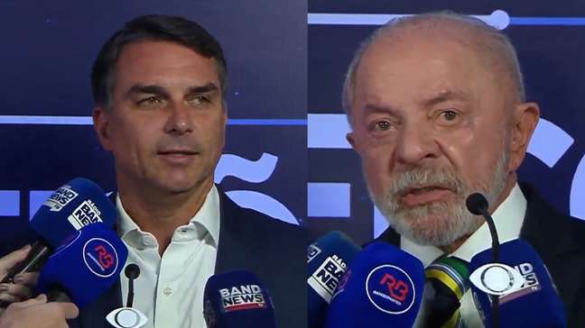 Provocações, bronca e falso alarme de bomba: o debate entre Flávio Bolsonaro e Lula em 7 pontos