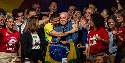 Lula (PT) em primeiro discurso após ser reeleito Presidente da República Foto: Estadão Conteúdo