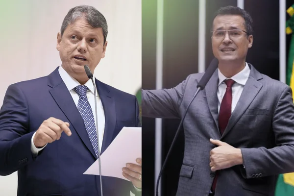 Tarcísio de Freitas elogia e defende que Deltan Dallagnol assuma o Senado