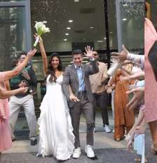 Ex-BBB Arthur Aguiar e Jheny Santucci se casam e celebram com festa intimista Foto: Reprodução/Instagram/@jhenysantucci