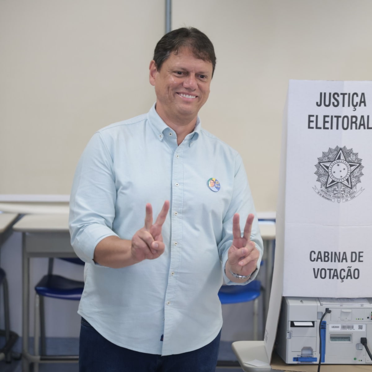 Tarcísio cita otimismo com possível gestão Flávio e voto de indignação com governo sem coragem