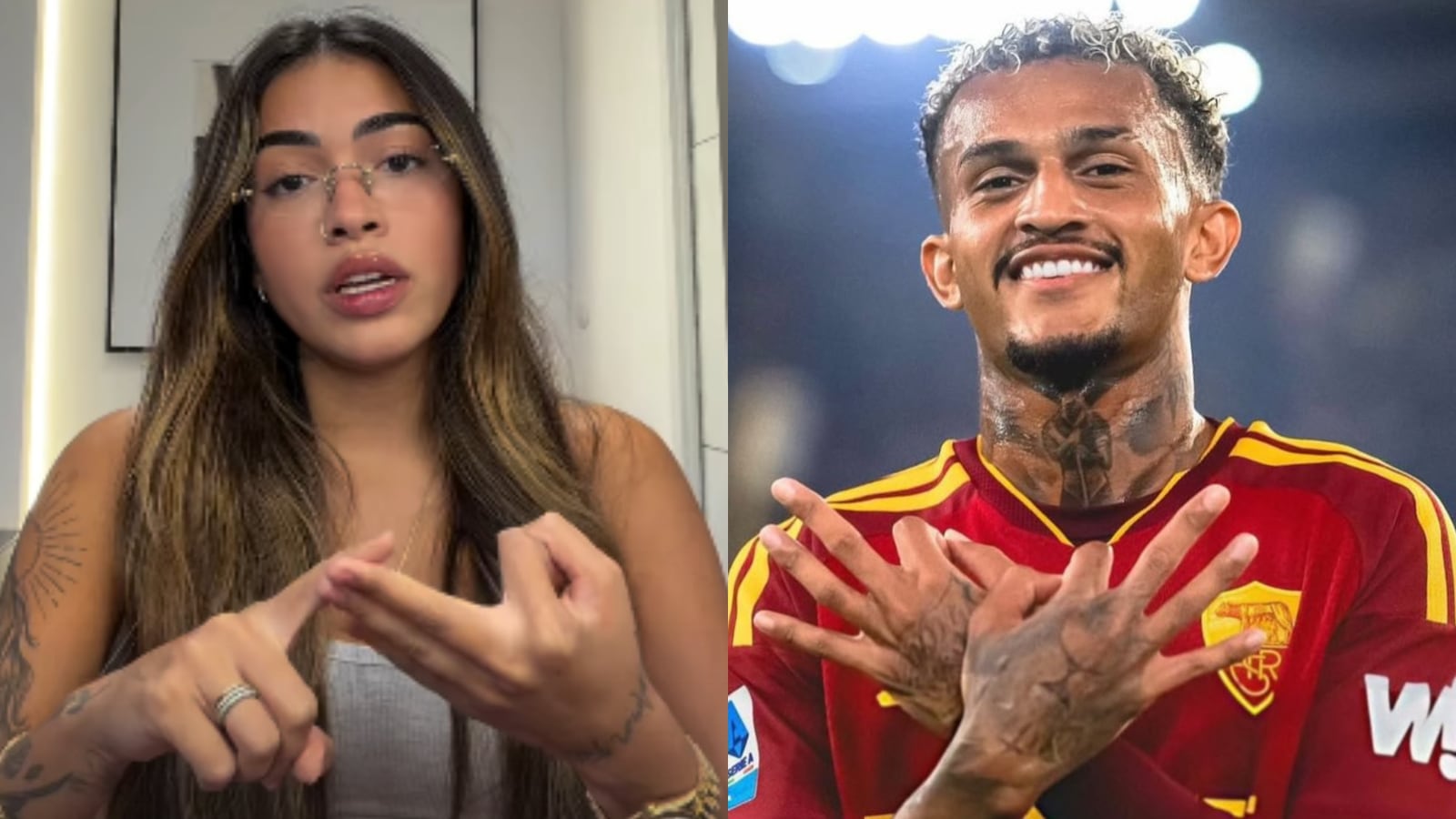 Amanda Martins afirmou que foi traída por Wesley até durante a gravidez Reprodução/Instagram/@meamandinha_/@wesleyfranca03_