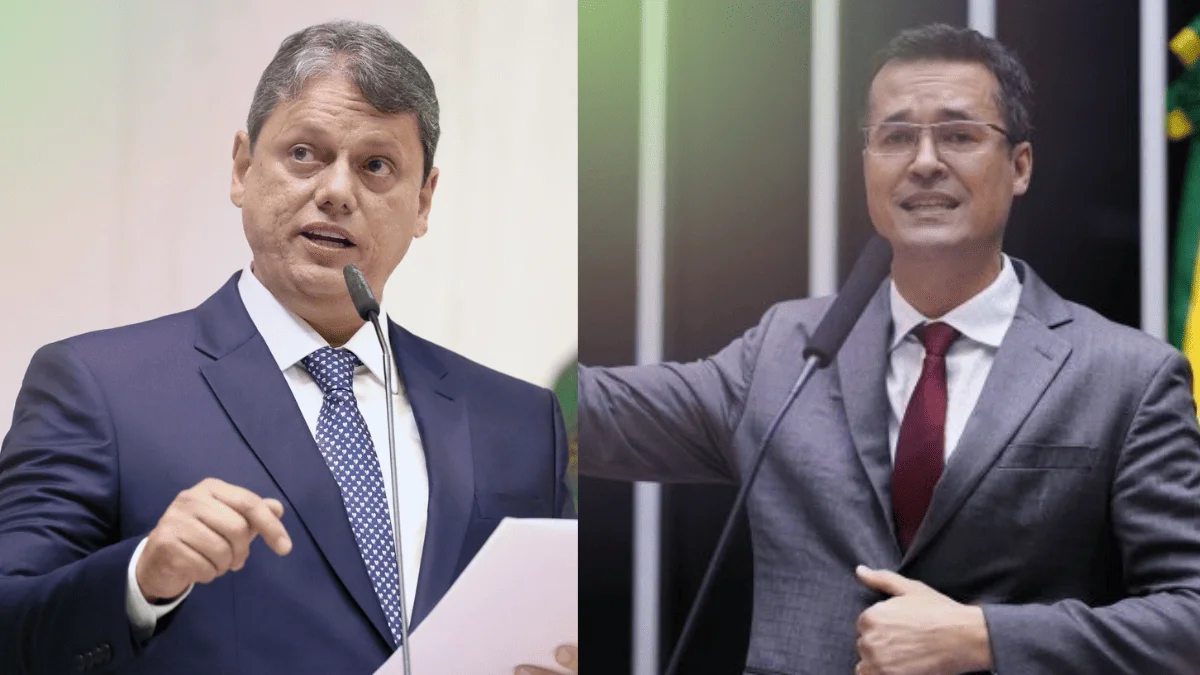 Tarcísio de Freitas elogia e defende que Deltan Dallagnol assuma o Senado